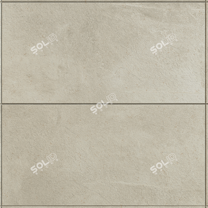 Val Di Susa Beige Rock - Elegant Wall and Floor Tiles 3D model image 2