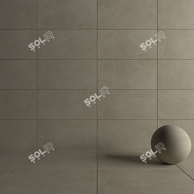 Val Di Susa Beige Rock - Elegant Wall and Floor Tiles 3D model image 4