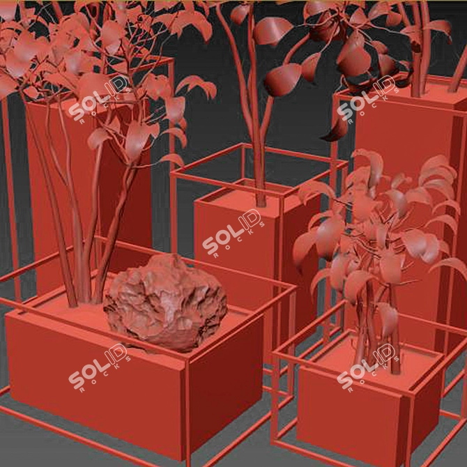 Modern Greenery: Indoor_Plant_Vol_12 3D model image 5