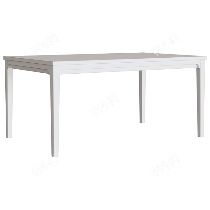 Modern Extendable Dining Table 3D model image 3