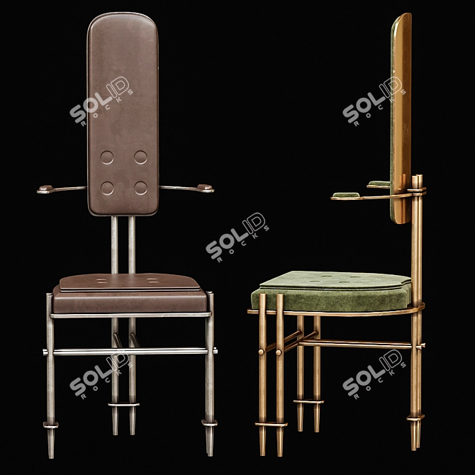 Episode Hall Chair: Elegant Seating 3D model image 2