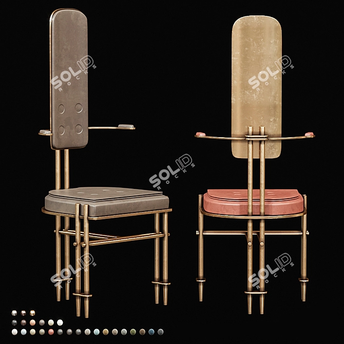 Episode Hall Chair: Elegant Seating 3D model image 4