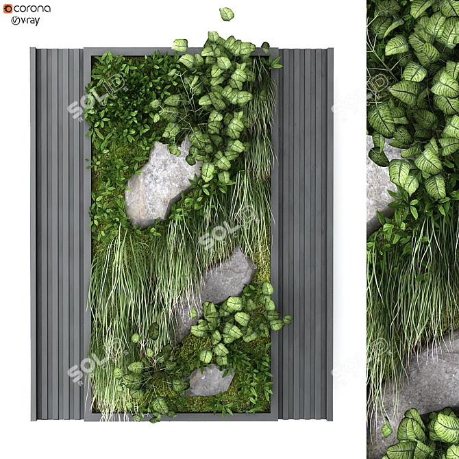 Versatile Greenwall Set 169 3D model image 1