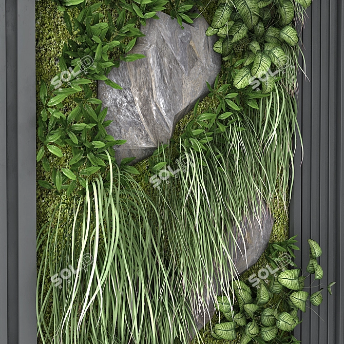 Versatile Greenwall Set 169 3D model image 4