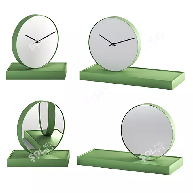 Giratempo Mirror Table Clock 3D model image 6