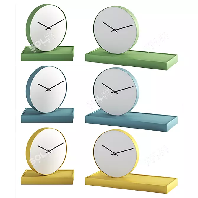 Giratempo Mirror Table Clock 3D model image 8