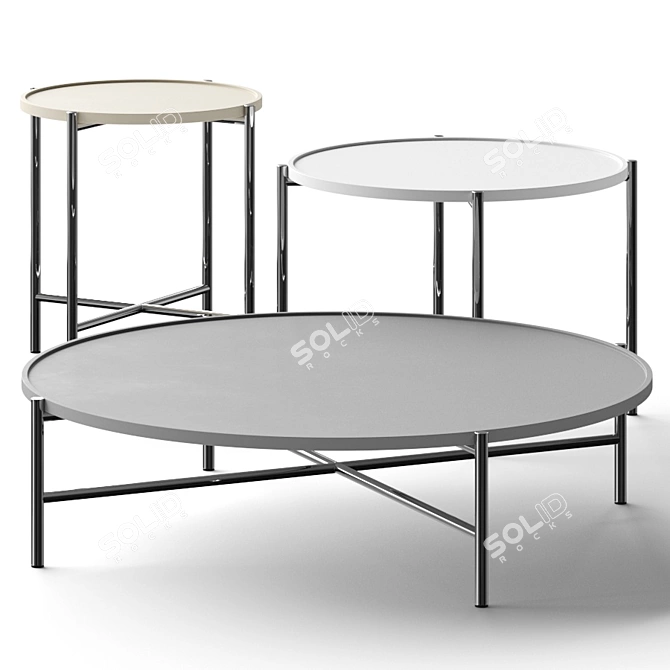  Estel Dolly Coffee Table - Stylish and Functional 3D model image 1