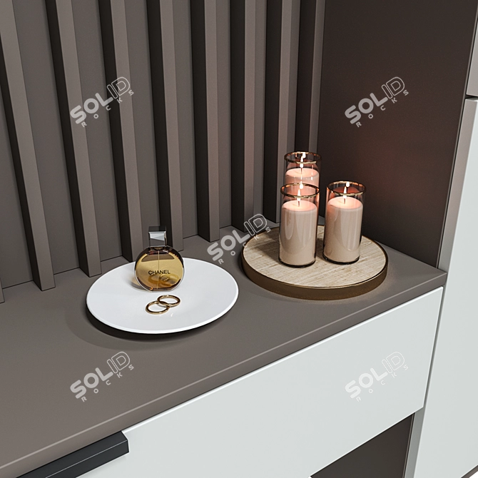 Modern Hallway Composition: Stylish & Functional 3D model image 4