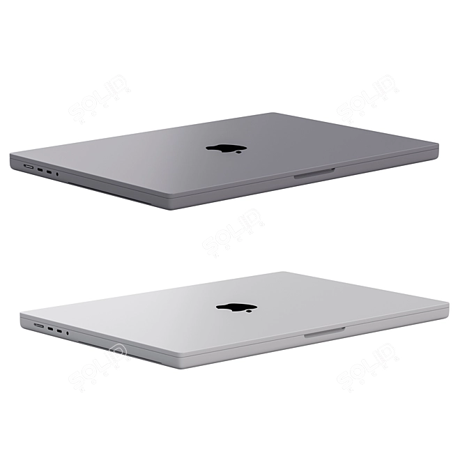 Apple MacBook Pro 2021 - 16" Powerhouse 3D model image 6