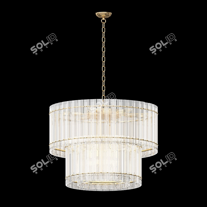 Eichholtz Ruby Chandelier: Elegant and Exquisite 3D model image 1