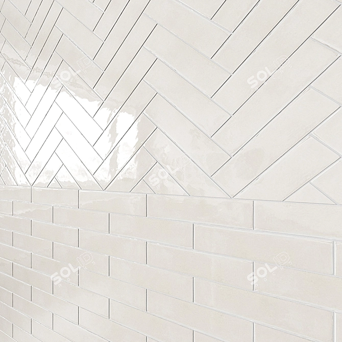 Dual Gres Luken: Glossy Ceramic Wall Tiles 3D model image 5