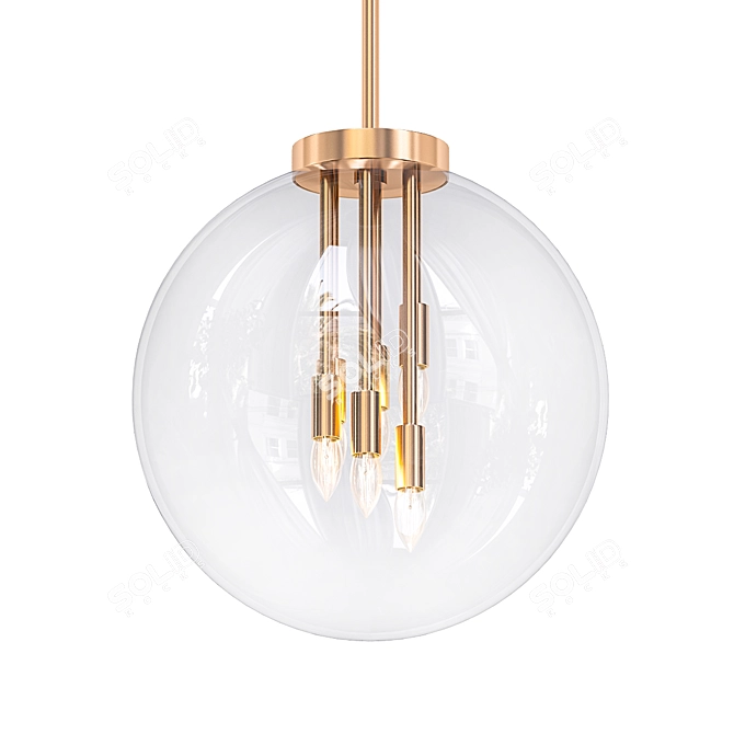 Zoltar Large Pendant - Eye-catching Illumination 3D model image 1