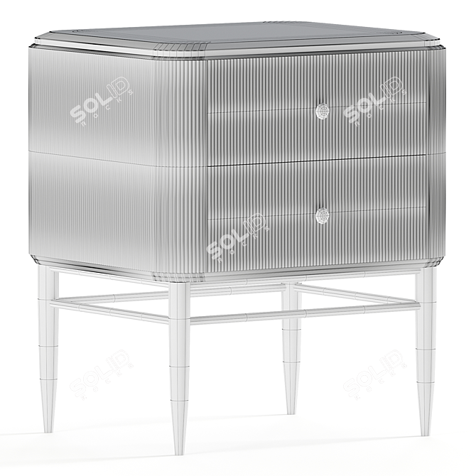 Elegant Pedestal Table - LaLume 3D model image 3