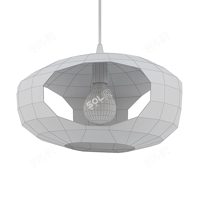 Modern Geometric Pendant Light 3D model image 2