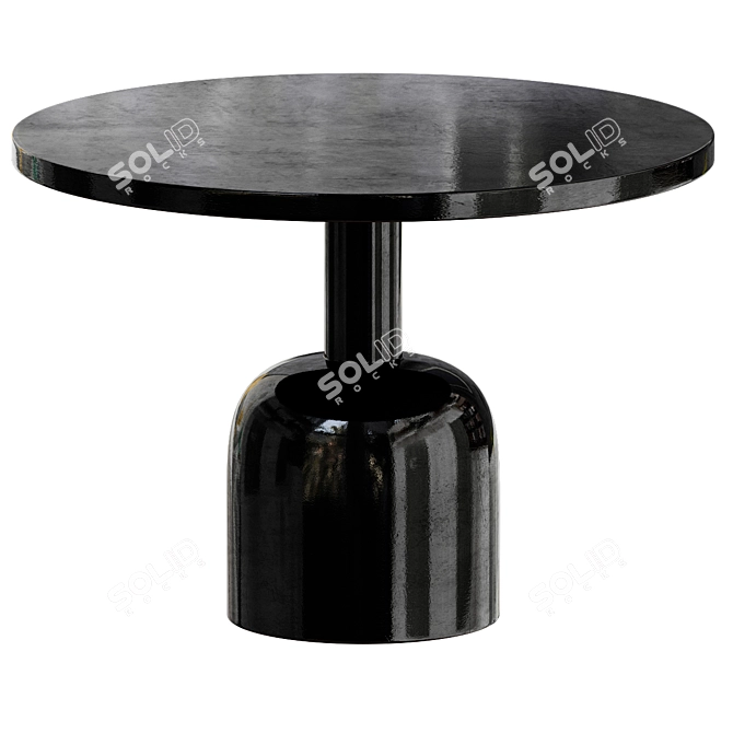 Modern Corner Table Wapella: Sleek Design, Space-Saving 3D model image 1