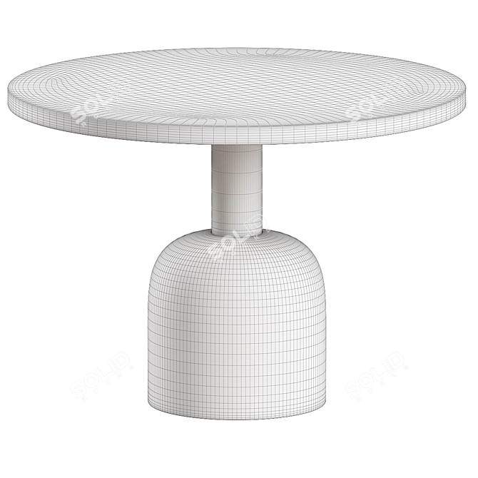 Modern Corner Table Wapella: Sleek Design, Space-Saving 3D model image 2