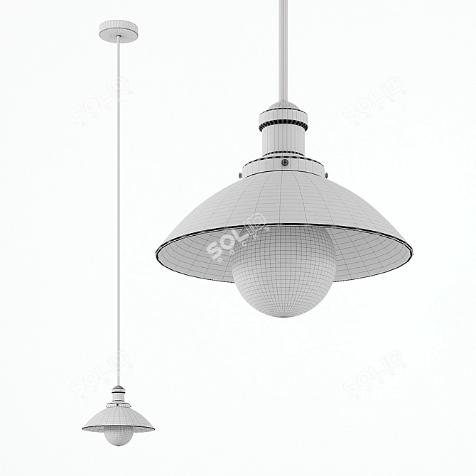 Elegant Pendant Lamp: Lumion Ludacris 3D model image 2