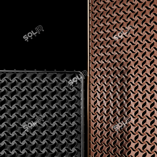 Sunrise Leather Screen + Metal Structure 3D model image 2