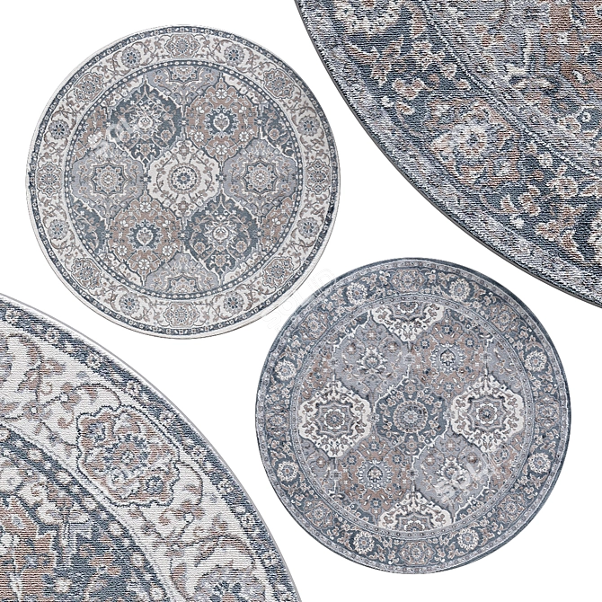 Elegant Circle Rugs | No. 250 3D model image 1