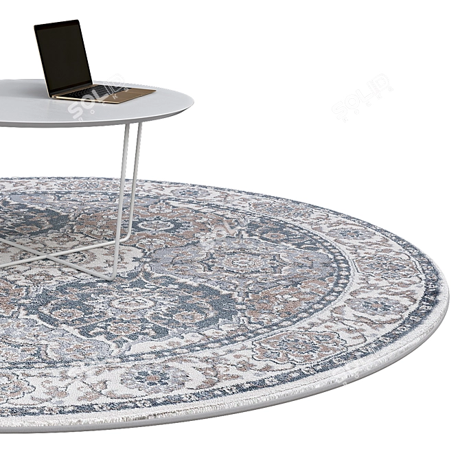 Elegant Circle Rugs | No. 250 3D model image 2