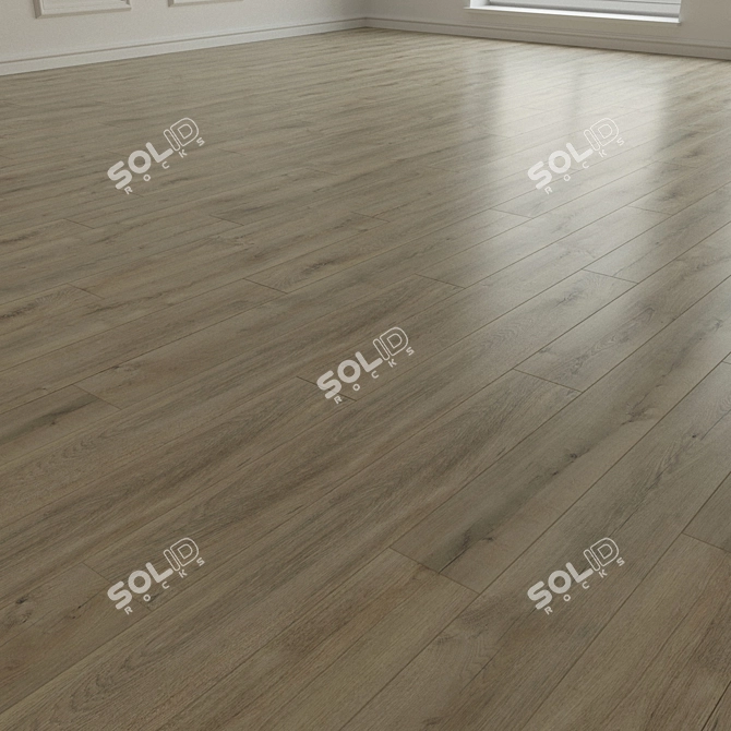 Oak Almada Laminate Flooring 3D model image 2