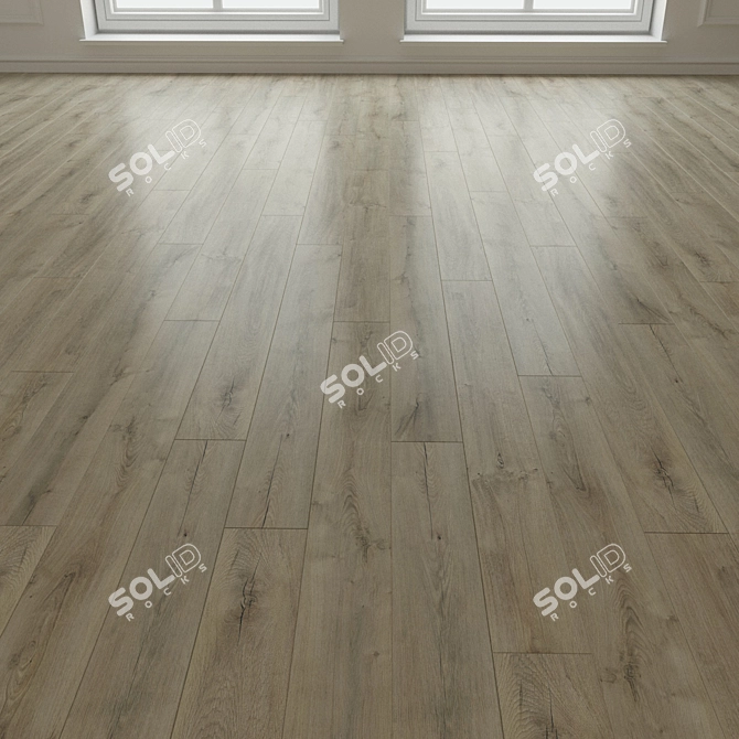 Oak Almada Laminate Flooring 3D model image 3