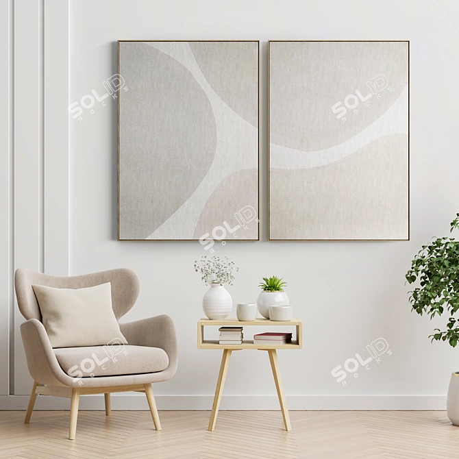 Elegant Frames for Art Enthusiasts 3D model image 2