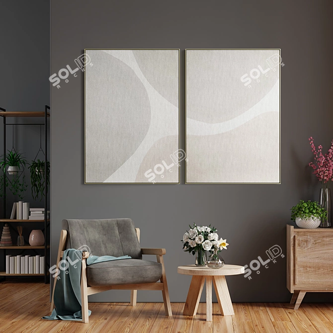 Elegant Frames for Art Enthusiasts 3D model image 4