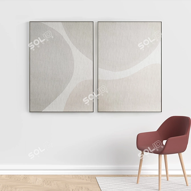 Elegant Frames for Art Enthusiasts 3D model image 5