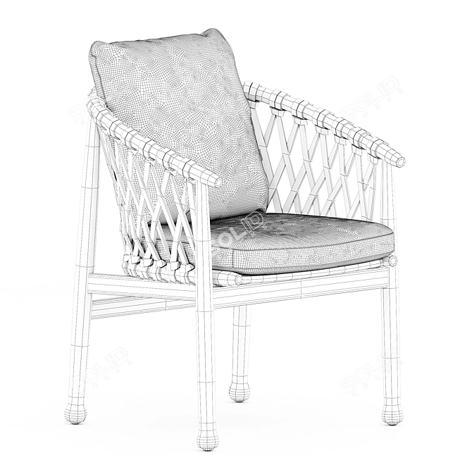 Ginestra Outdoor Chair: Stylish & Durable 3D model image 5