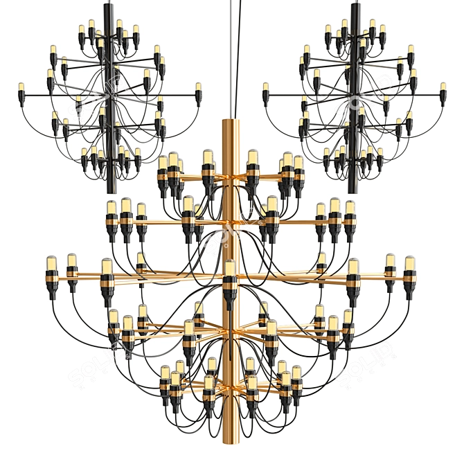 Flos 2097 Chandelier - Timeless Elegance 3D model image 1