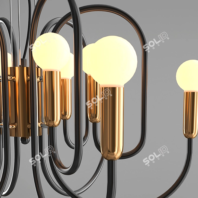 Modern Drolling Pendant Light 3D model image 2