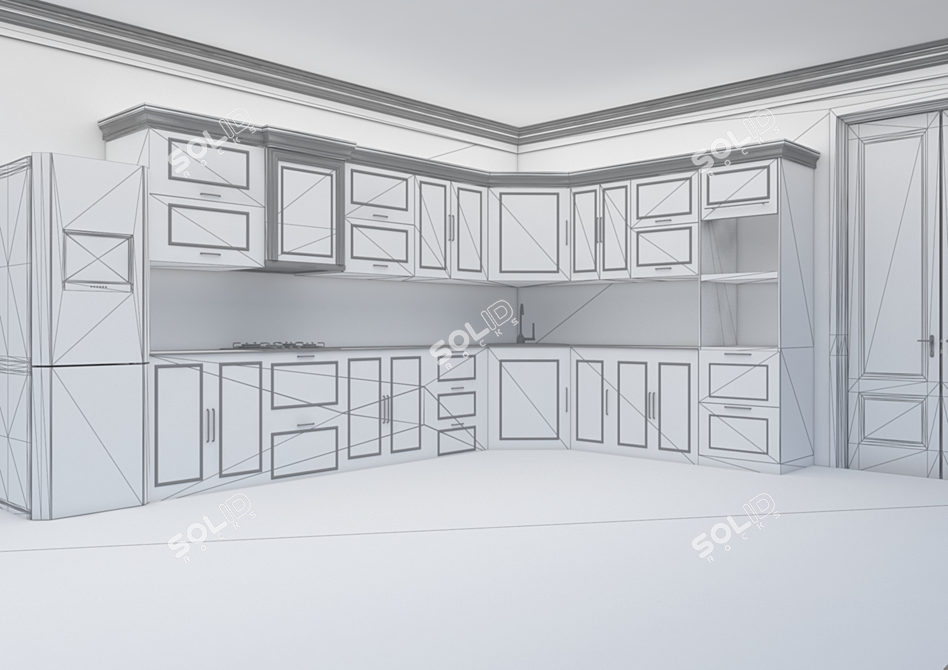  Stylish Kitchen Furnishings 3D model image 3