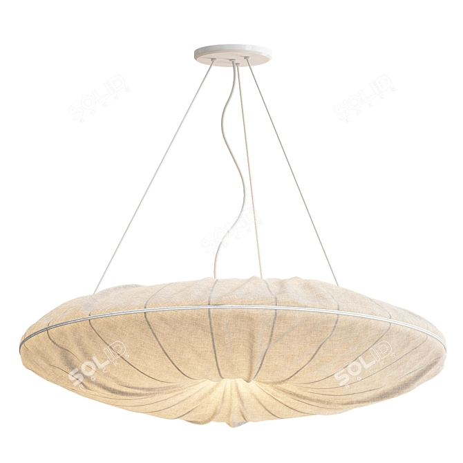 Versatile Fabric Light Disc 3D model image 1