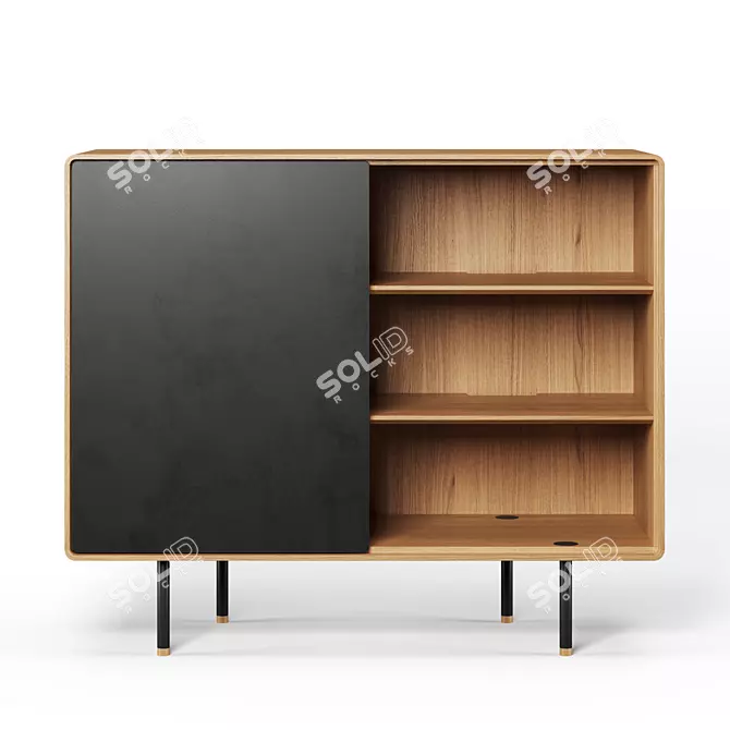 Elegant Fina Dresser - 118 cm 3D model image 2