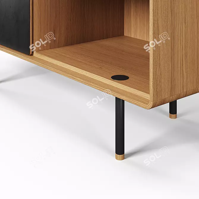 Elegant Fina Dresser - 118 cm 3D model image 3