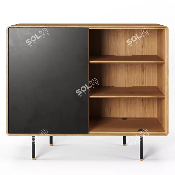 Elegant Fina Dresser - 118 cm 3D model image 5