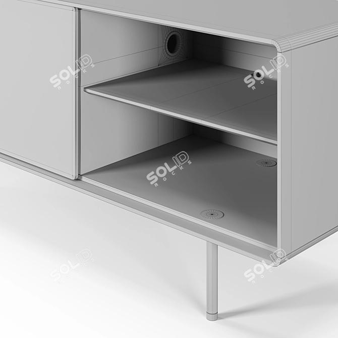 Fina 180 Sideboard by Gazzda: Sleek Design, Spacious Storage 3D model image 4