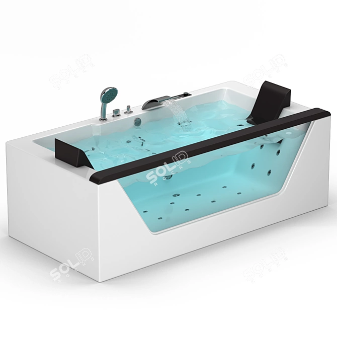 EAGO Whirlpool Bath: Relax and Revitalize 3D model image 8