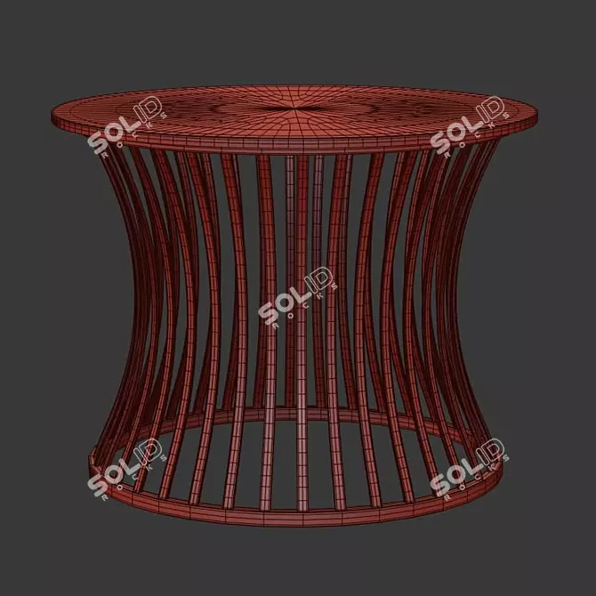 Elli Design Joy Black Coffee Table: Sleek and Stylish Centerpiece 3D model image 2