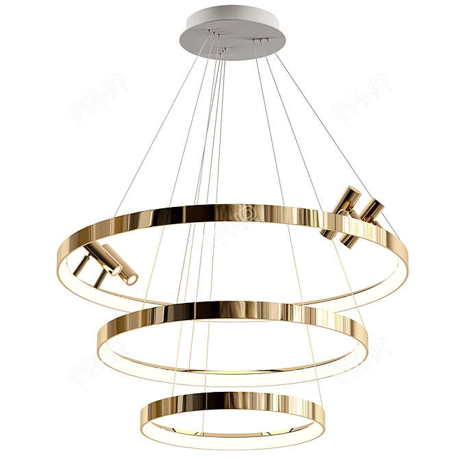 Sleek Model Bergny Lamp 3D model image 1