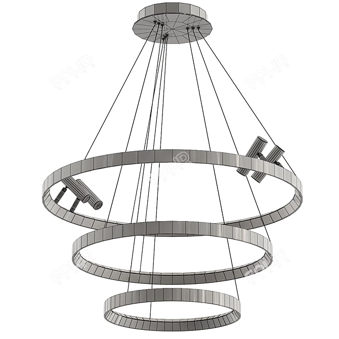 Sleek Model Bergny Lamp 3D model image 3