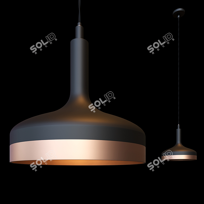 Nordic Style Pendant Light 3D model image 2