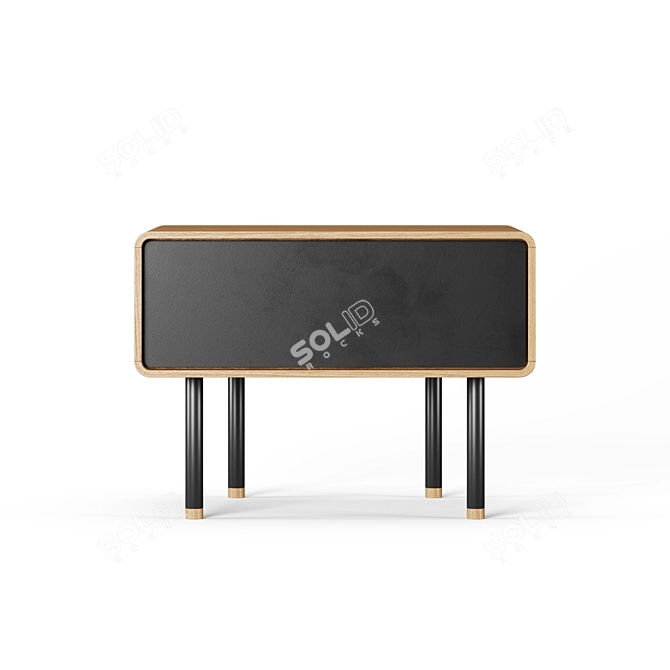 Sleek Fina Nightstand - Designed by Mustafa Kohadzic 3D model image 2