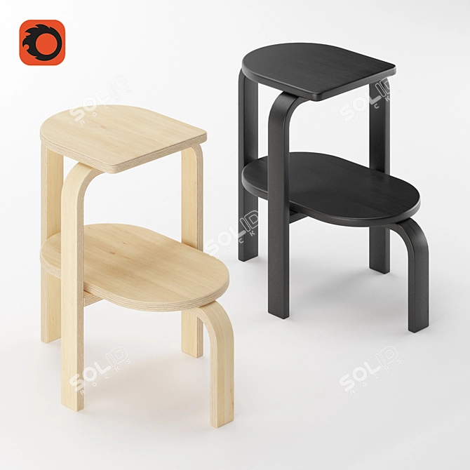 Altura Step Chair: Convenient and Practical Access Solution 3D model image 1