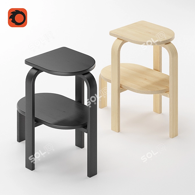 Altura Step Chair: Convenient and Practical Access Solution 3D model image 3