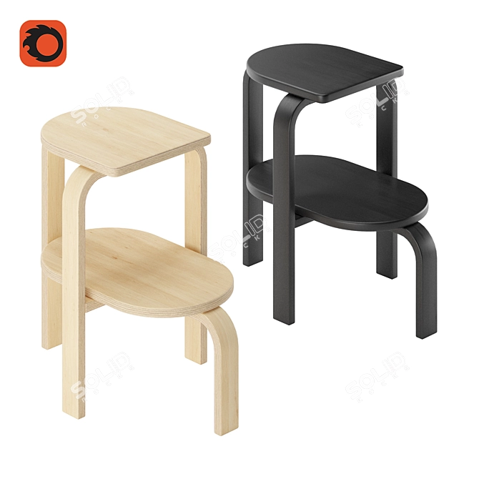 Altura Step Chair: Convenient and Practical Access Solution 3D model image 5