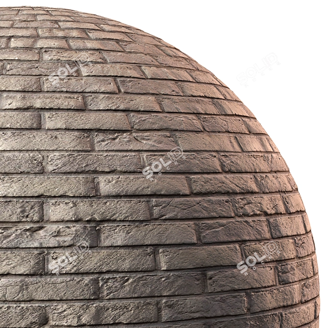 Seamless Brick Textures & Material 3D model image 2