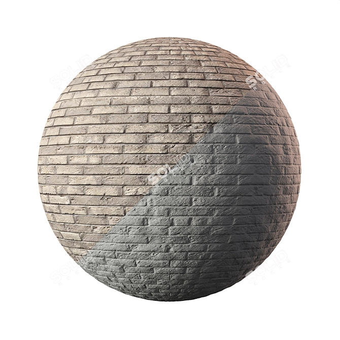 Seamless Brick Textures & Material 3D model image 3