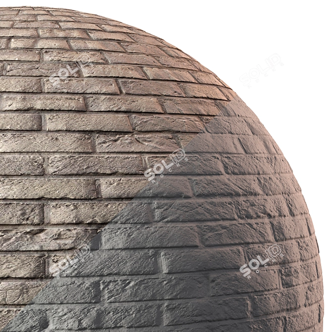 Seamless Brick Textures & Material 3D model image 4